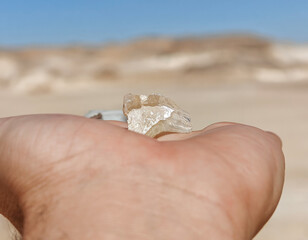 Farafra Depression, Egypt - located the widest hot desert in the World, the Sahara, and originated...