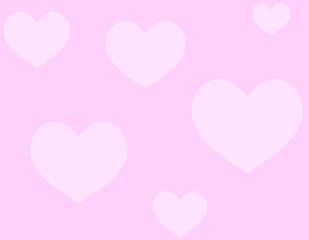 ハートのシームレスパターン　D