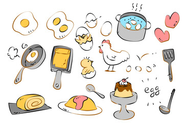 いろいろなたまごのイラスト © 帰路 ひび乃