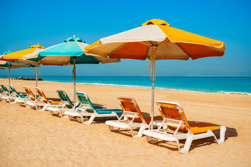 Kite public beach in Dubai, UAE
