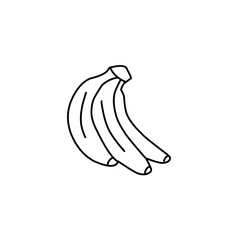 banana line illustration