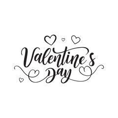  Happy valentine's day text vector design..