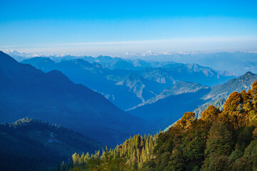 Himalaya mountains panoramic landscape, India
