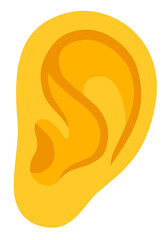 Yellow Ear Emoji 