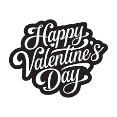 Valentines day background with heart pattern and typography of happy valentines day text . Vector illustration. Wallpaper, flyers, invitation, posters, brochure, banners..