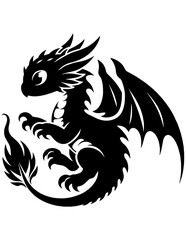 Baby Dragon SVG, Baby Baby Dragon Svg Bundle, Cute Baby Dragon Vector, Baby Dragon Silhouette, Baby Dragon Clipart, Baby Baby Dragon Cut File, Baby Animal Svg Files, Mythical Creature Svg, Fantasy Cre