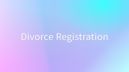 Divorce Registration のグラデーション背景イラスト