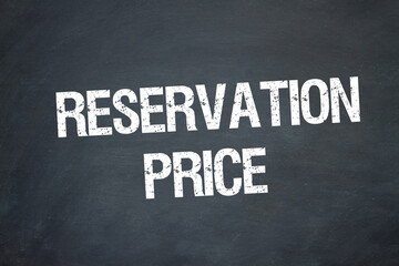 Fototapeta premium Reservation Price 