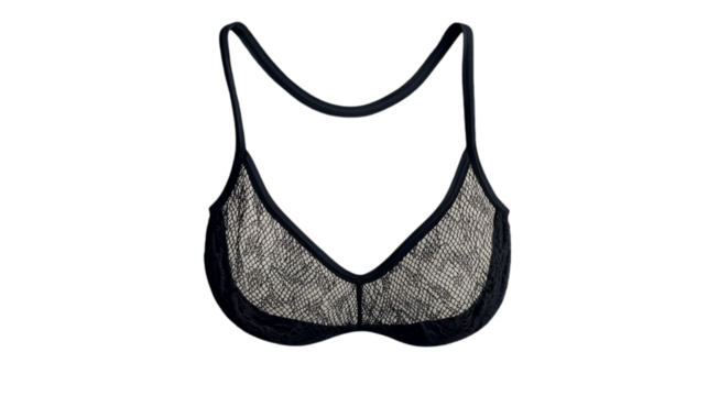 Black Bralette, Isolated, transparent Background, HD Image, Apparel