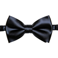 Black Bow Tie Isolated on White, Perfect for Design Projects