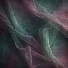 Backgrounds and draperies made of transparent and translucent easily flowing fabrics