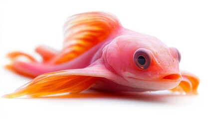 Fototapeta premium Ribbon eel isolated on a white background. Generative AI