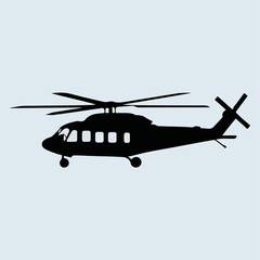 White And black abastrac vector Silhouettes background Helicopter logo 
