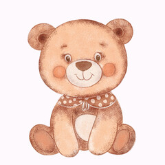 teddy bear isolated on white