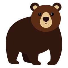 brown bear vector