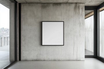 create me a cozy and open living room mockup different angle with a small square 20x20 black frame 