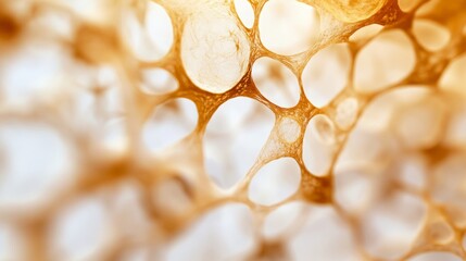 Close-Up of Mycoplasma Bacteria Under a Microscope, Highlighting Intricate Details and Textures