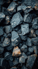 Crushed stone aggregates in varying sizes, ideal for construction projects