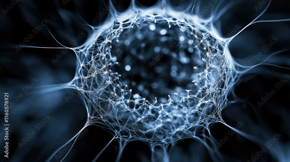 Wall mural beautiful symbolic macro image of fragility in form of round. abstract image.