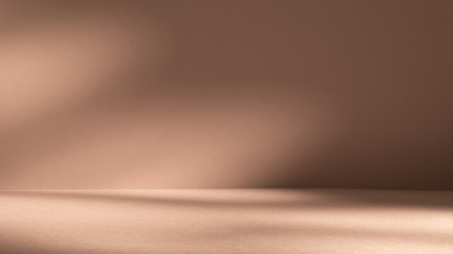 Soft shadows and warm mocha mousse tones create simple background.