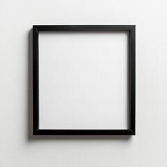 simple standard frame on white background wall
