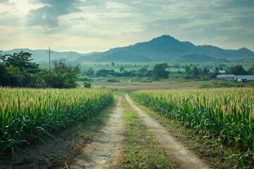 Fototapeta premium Corn farm in thailand.