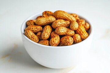 Fototapeta premium Peanuts roasted in a spicy coat.