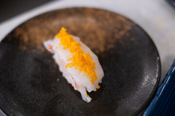 Premium sushi sashimi in luxury Japanese restaurant healthy lifestyle