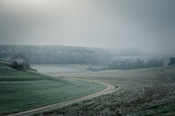An einem frostigen Wintertag
