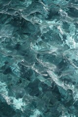 Close-up view of sparkling water surface with shimmering light reflections, creating a tranquil and mesmerizing visual.