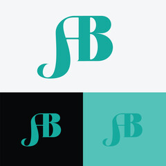 ab Symbol Logo Letter Icon Design