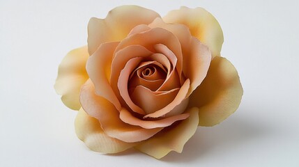 A detailed view of a solitary bloom on a white background, ideal for showcasing in decorative arrangements or as a symbol of purity