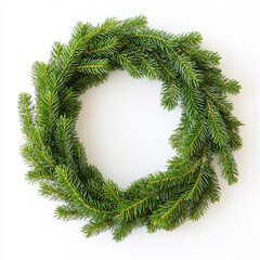 Christmas Wreath isolated on transparent background
