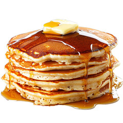 stack of pancakes with syrup