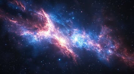 Fantasy astronaut witnessing a spectacular cosmic event