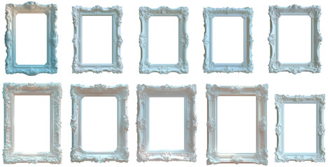 Luxurious cool white Wedding Frame Collection