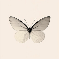 Fototapeta premium Close-up of a pieris rapae