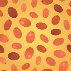 Buckthorn berries pattern