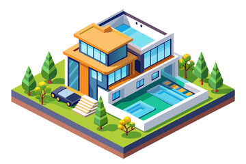 isometric city street