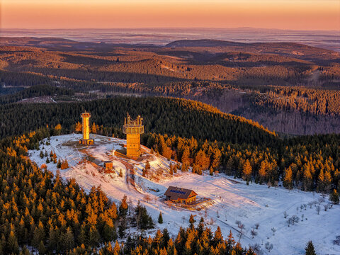 Winter auf dem Schneekopf in Th&uuml;ringen