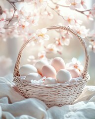 Ostereier in harmonischen Farben