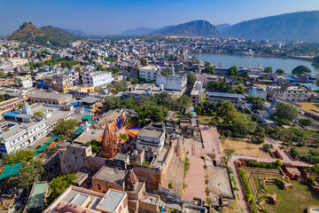 Fototapeta premium Brahma Temple located in Pushkar city of Rajasthan, India