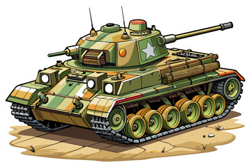 tank running in an explosion