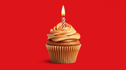 cupcake with candle