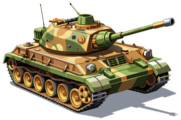 tank running in an explosion