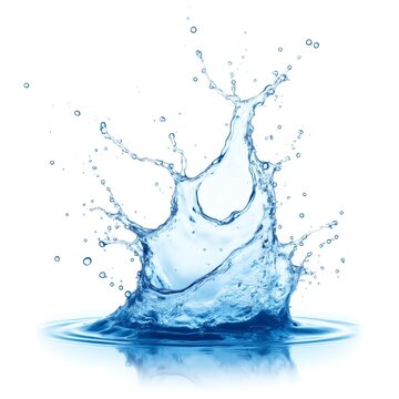 Un estallido de frescura que captura el momento perfecto de una salpicadura de agua cristalina en movimiento
