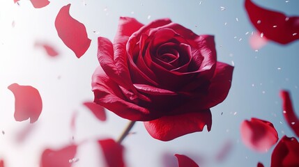 single red rose