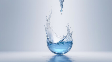 water splash on a white background