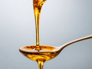 a spoon full of oil