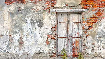 Naklejka premium old white brick wall background